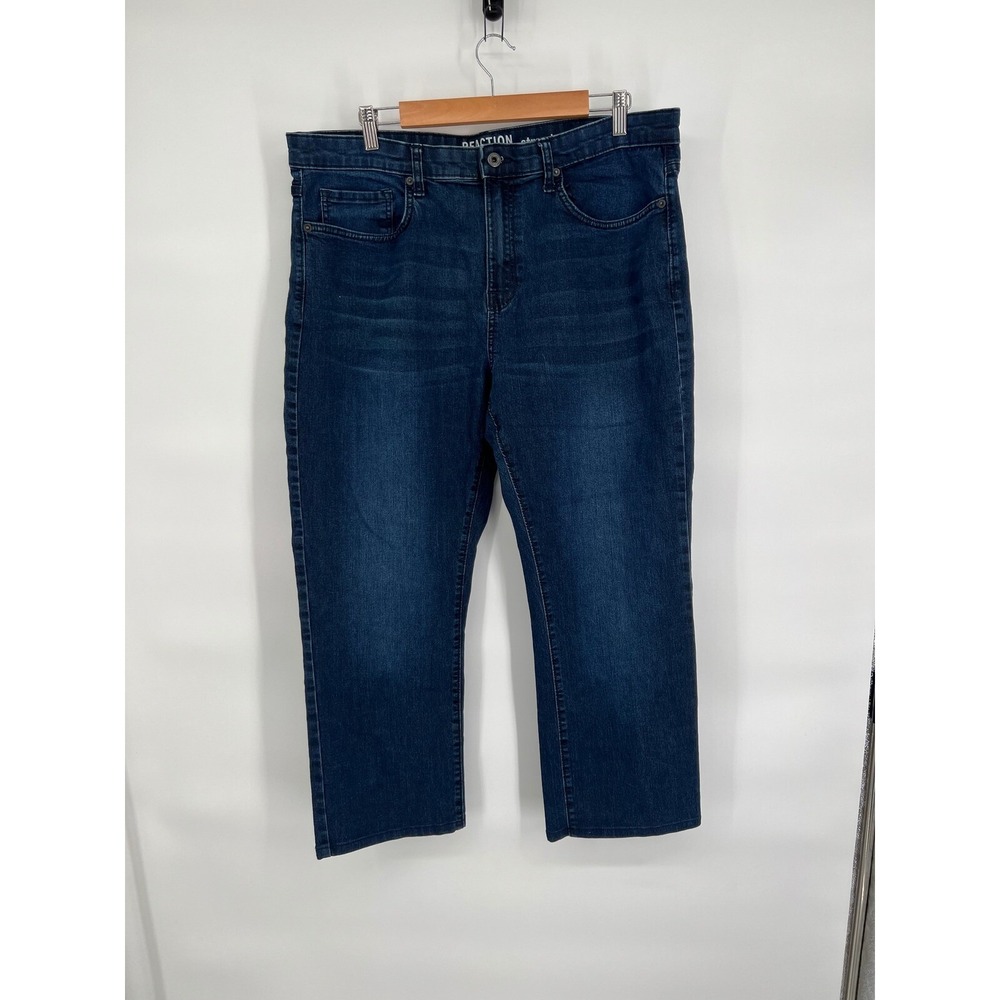 Reaction Kenneth Cole Dark Wash Denim Jeans Comfort‎ Fit 36x32